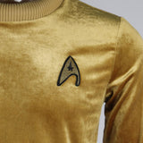 Star Trek TOS Captain Pike Kirk Top Shirt The Original Series Cosplay Uniform Halloween Costumes Man Adult - bfjcosplayer