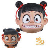 Cosplay Masks Latex 2019 Chinese Movie Ancient Fairy Tale Story Ne Zha Mask Cosplay Boys Mask Halloween Party Prop - bfjcosplayer