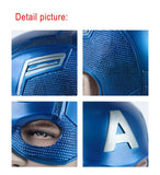 Captain America 3 Civil War Captain America Helmet Soft PVC Cosplay Steven Rogers Superhero Latex Mask Halloween Party Prop - bfjcosplayer