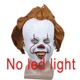 2019 New Pennywise Led Mask Latex Stephen King It  2  Joker Masks Helmet Halloween Party Dressed Scary Accessories Prop 3 Types - bfjcosplayer