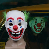 2019 Joker Pennywise Mask Stephen King It Chapter Two 2 Horror Cosplay Latex Masks Green Hair Clown Halloween Party Costume Prop - bfjcosplayer