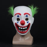 2019 Joker Pennywise Mask Stephen King It Chapter Two 2 Horror Cosplay Latex Masks Green Hair Clown Halloween Party Costume Prop - bfjcosplayer