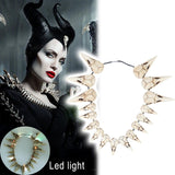 2019 New Movie Maleficent 2 LED Necklace Vintage Bird Beak Skull Charm LED Necklace Accessories - bfjcosplayer