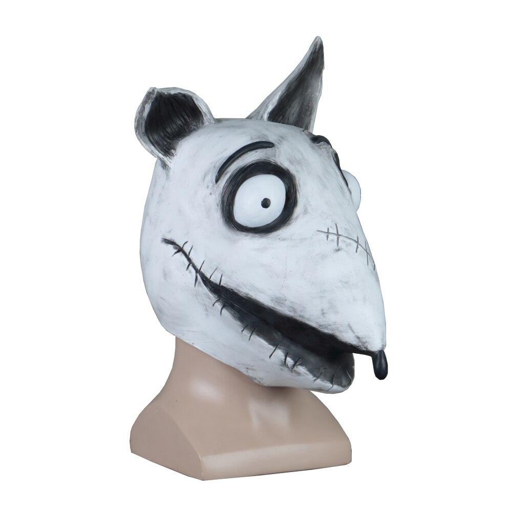 New Frankenweenie Mask Cosplay Sparky Masks Animal Dog Mask Halloween Party Scary Prop - bfjcosplayer