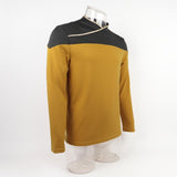 Star Trek TNG Captain Picard Red Uniform Top Jacket Voyager DS9 Yellow Cosplay Costumes Halloween Party Prop - bfjcosplayer