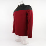 Star Trek TNG Captain Picard Red Uniform Top Jacket Voyager DS9 Yellow Cosplay Costumes Halloween Party Prop - bfjcosplayer