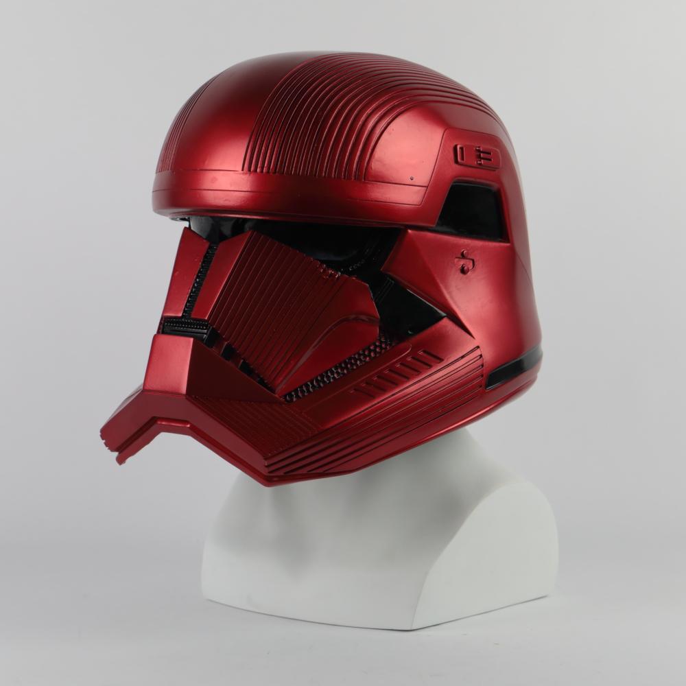 Star Wars 9 The Rise of Skywalker Sith Trooper Red Helmet Cosplay Halloween Star Wars Helmets Mask Prop - bfjcosplayer