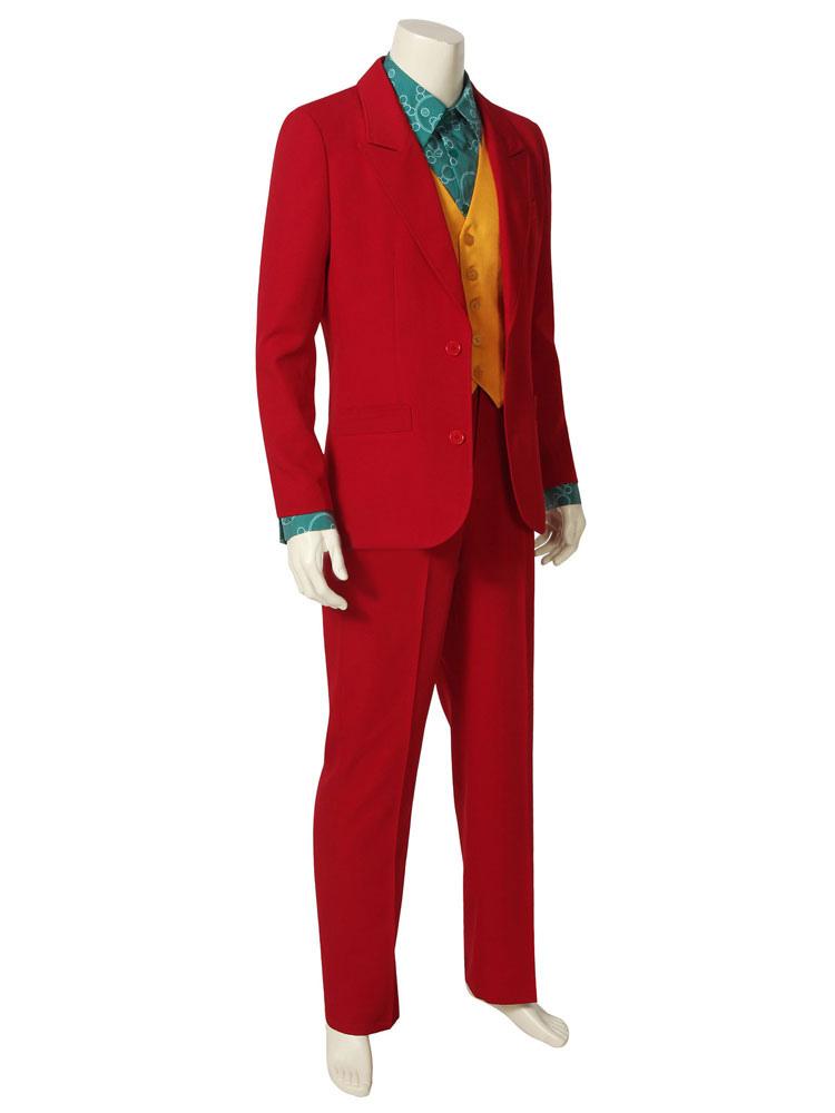 2019 joker Costume Cosplay Joaquin Joker Suit Uniform Halloween Party Fancy Dressed Men Kids Adult - bfjcosplayer