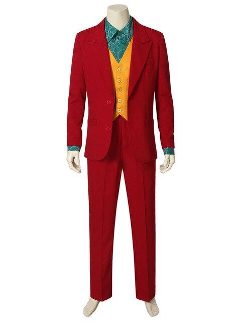 2019 joker Costume Cosplay Joaquin Joker Suit Uniform Halloween Party Fancy Dressed Men Kids Adult - bfjcosplayer
