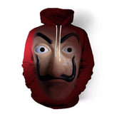 New Salvador Dali Robbery Paper House La Casa De Papel Sweatshirt Cosplay Costume Hoodie Coat Jacket Men Woman Top - bfjcosplayer