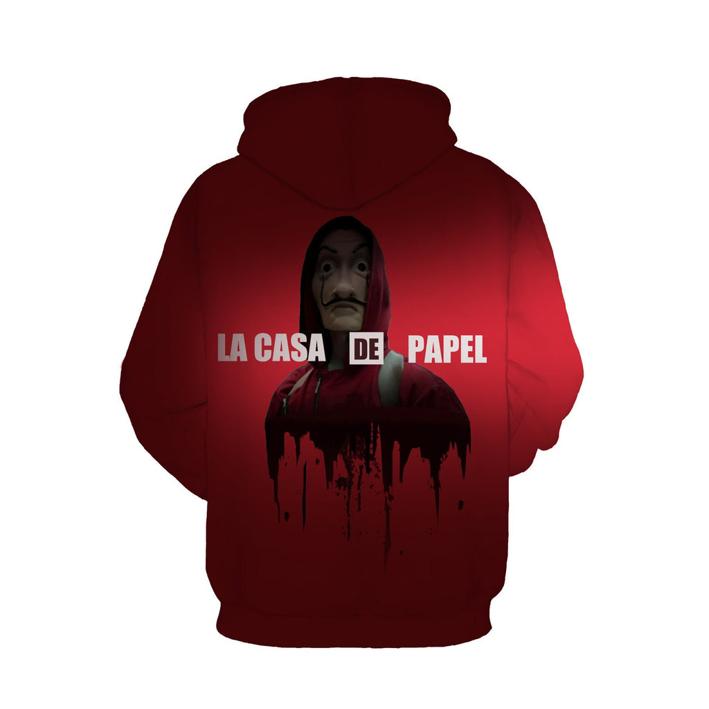New Salvador Dali Robbery Paper House La Casa De Papel Sweatshirt Cosplay Costume Hoodie Coat Jacket Men Woman Top - bfjcosplayer