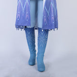 New Frozen 2 Cosplay Snow Adult Elsa Boots Costume Halloween Knee-high High Heel Elsa Shoes Costume Princess Ice Queen Elsa Prop - bfjcosplayer