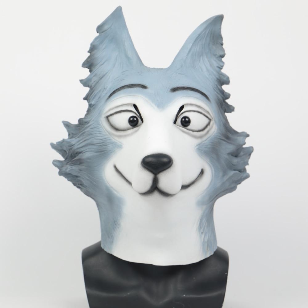 Anime BEASTARS Legoshi The Wolf Costumes Face Mask Gloves Tail Cosplay Animal Wolf Masks Masquerade Costume Props - bfjcosplayer