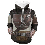 Star Wars The Mandalorian Hoodie Cosplay Costume Sweater Coat Jacket Pedro Pascal Mandalorian Soldier Warrior Star Wars Prop - bfjcosplayer