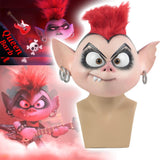 Trolls World Tour 2 Cosplay Queen Barb Punk Mask Latex Masquerade Party Mask Props
