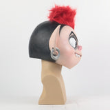 Trolls World Tour 2 Cosplay Queen Barb Punk Mask Latex Masquerade Party Mask Props - bfjcosplayer