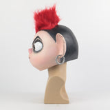 Trolls World Tour 2 Cosplay Queen Barb Punk Mask Latex Masquerade Party Mask Props - bfjcosplayer