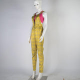 Birds of Prey Suicide Squad Harley Quinn Cosplay Costumes Joker Vest Jumpsuit Golden Yellow Romper Overalls Halloween Suit - bfjcosplayer