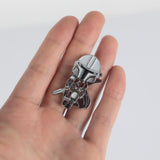 Cosplay Star Wars Mandalorian Baby Yoda Jedi Pin Badge Brooch Accessories Action Figure Props - bfjcosplayer