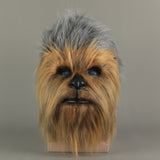 Star Wars The Force Awakens Chewbacca Chewie Latex Cosplay Helmet Halloween Party  Prop