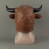 Animal Mask Cosplay Cow Brown Mask Animals Cow Masks Masquerade Halloween Party Funny Dressed Costume Prop