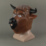 Animal Mask Cosplay Cow Brown Mask Animals Cow Masks Masquerade Halloween Party Funny Dressed Costume Prop