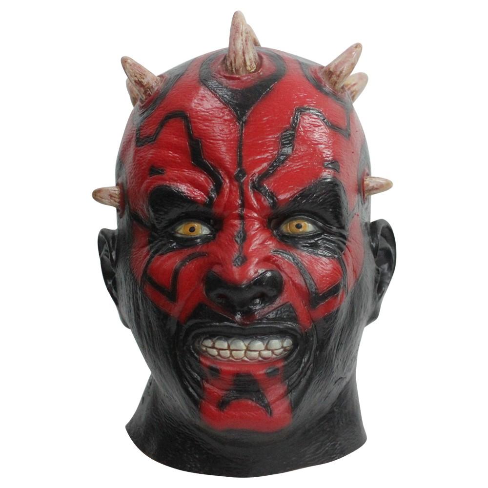 Latex Darth Maul Mask Star Wars Costume Halloween Mask Party Mask Cosplay - bfjcosplayer