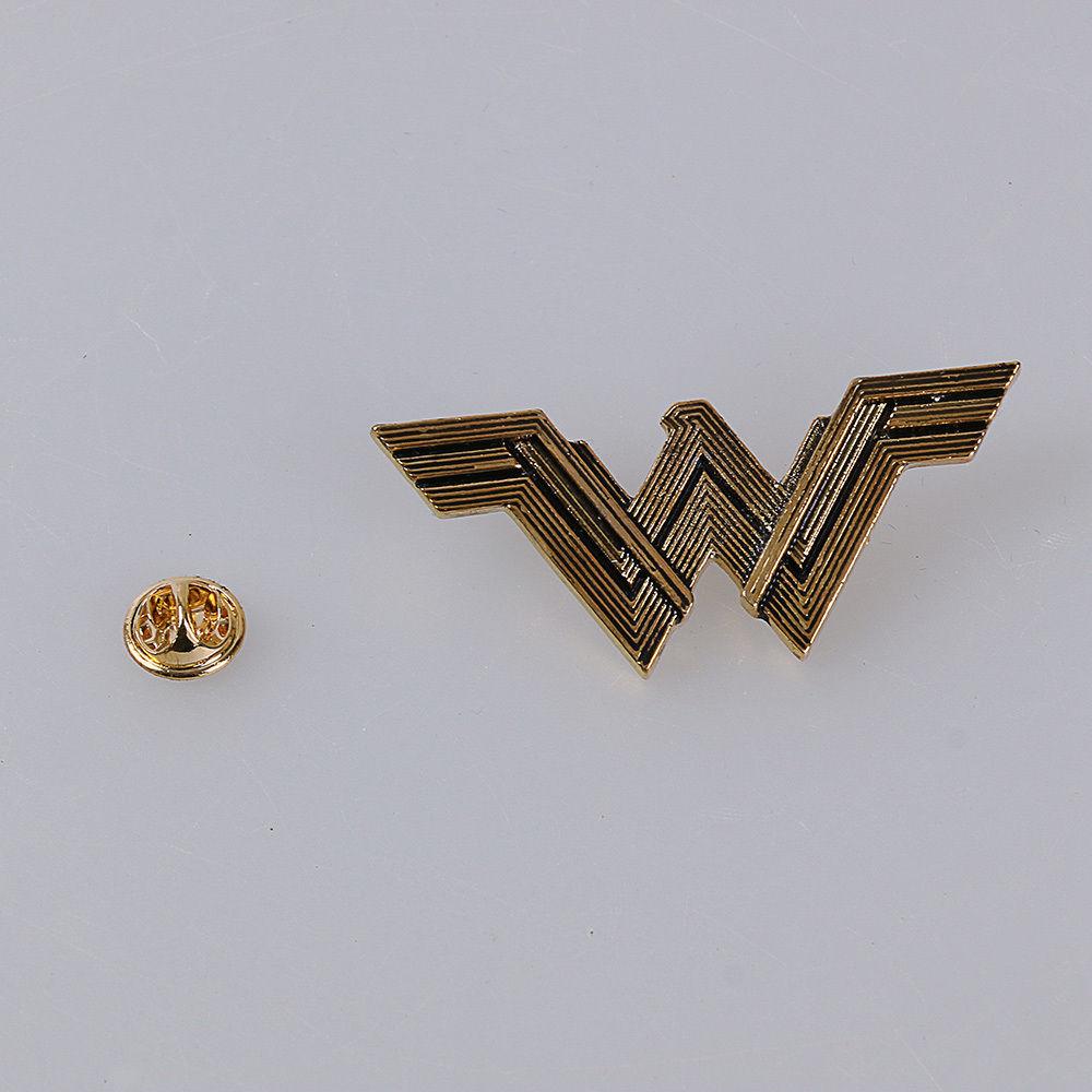 2017 Movie Wonder Woman Badge Justice League Superhero Diana Prince Metal Brooches Pin Halloween Cosplay Accessories Prop Woman - bfjcosplayer