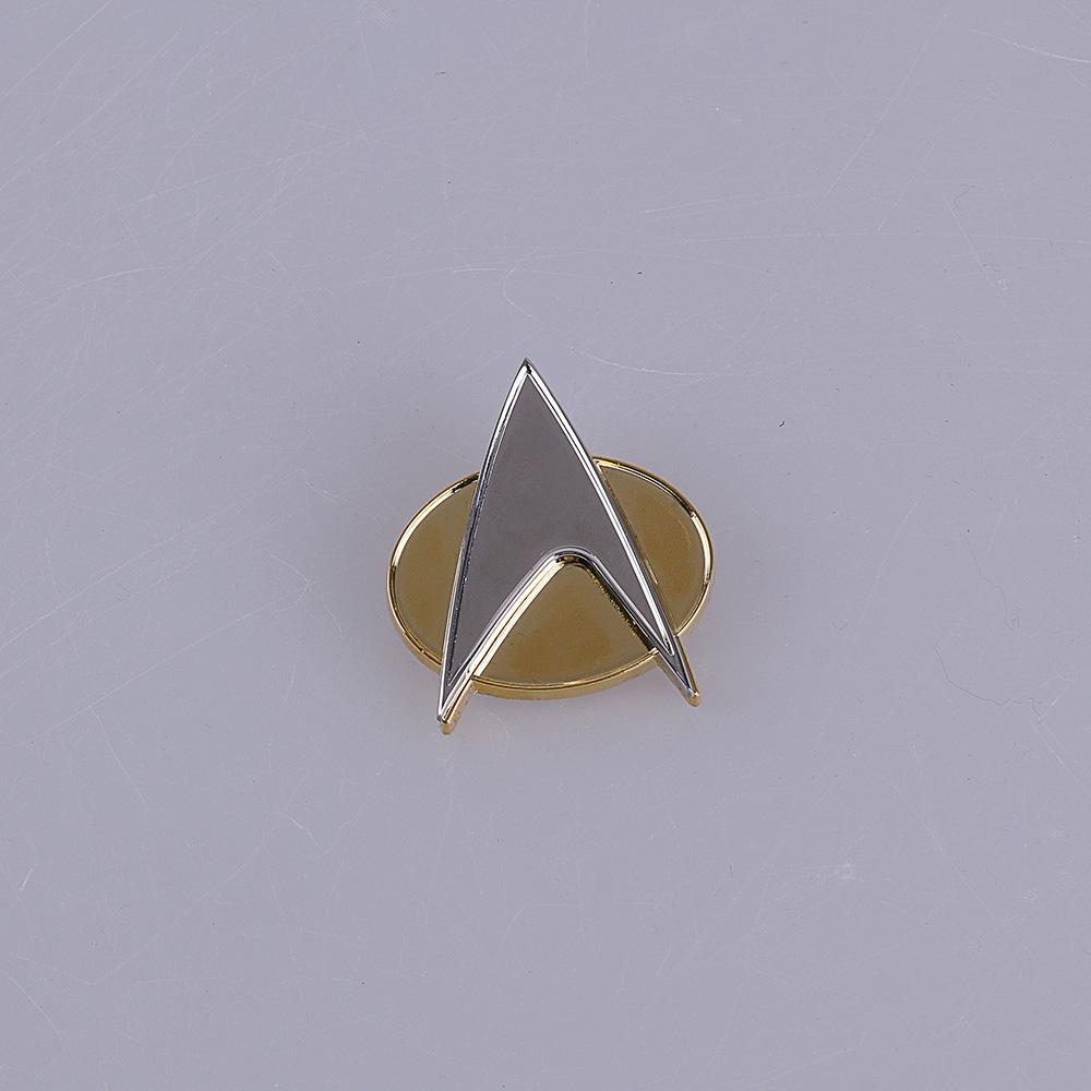 Star Trek Badge Voyager Communicator Next Generation Metal Badges Pin&Rank Pip/Pips 6pcs Set Cosplay Prop - bfjcosplayer