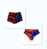 2016 Suicide Squad Cosplay Harley Quinn Shorts Pants Red Blue Cosplay Accessorie - bfjcosplayer