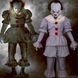Pennywise Cosplay Costume Stephen King's Mask Men Costume Pennywise Mask Clown Costume Halloween Terror Costume Masquerade