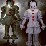 Pennywise Cosplay Costume Stephen King's Mask Men Costume Pennywise Mask Clown Costume Halloween Terror Costume Masquerade - bfjcosplayer