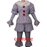 Pennywise Cosplay Costume Stephen King's Mask Men Costume Pennywise Mask Clown Costume Halloween Terror Costume Masquerade - bfjcosplayer