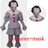 Pennywise Cosplay Costume Stephen King's Mask Men Costume Pennywise Mask Clown Costume Halloween Terror Costume Masquerade - bfjcosplayer