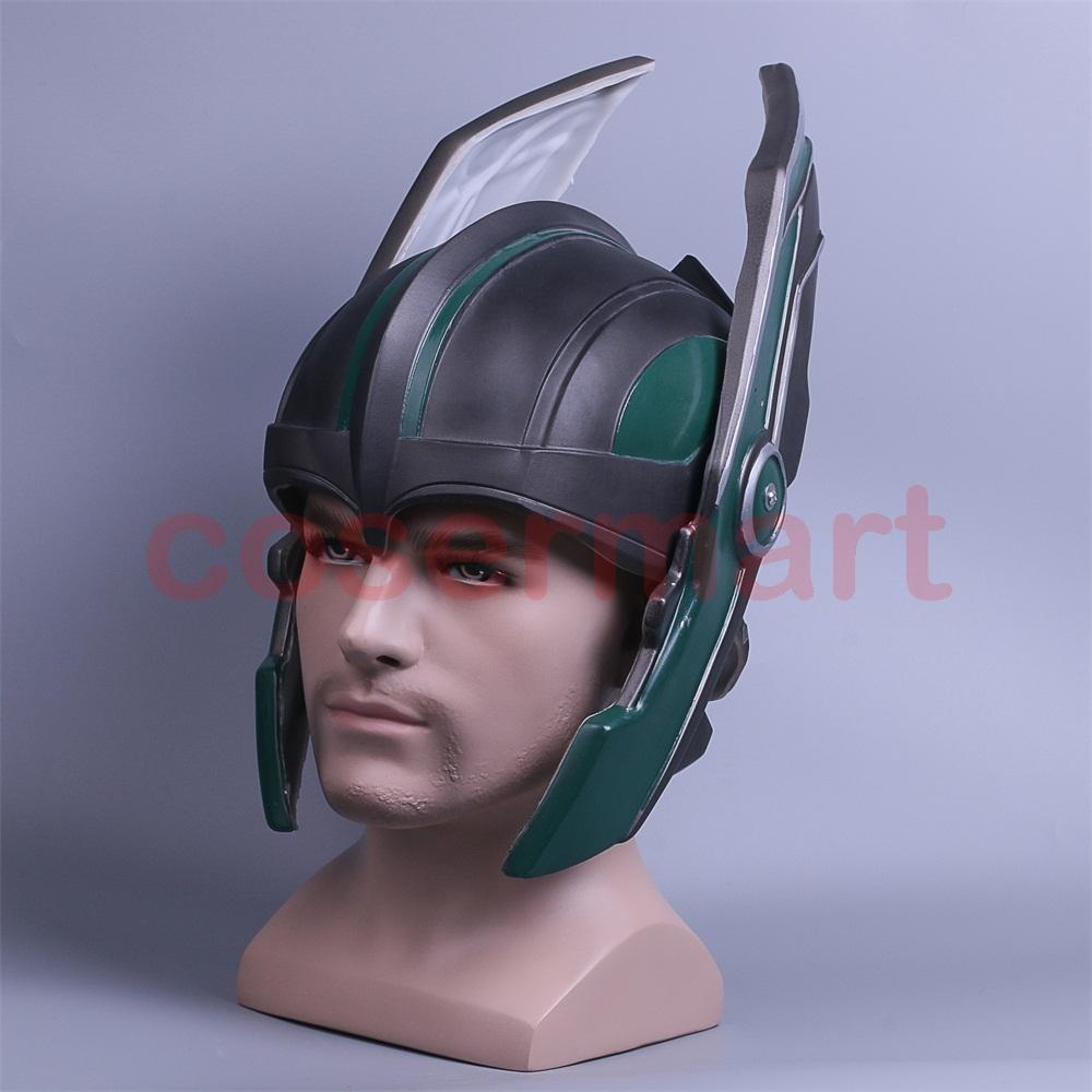 2017 Thor 3 Ragnarok Helmet Cosplay Thor Helmet PVC Mask Handmade Halloween Mask Caps New - bfjcosplayer