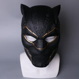 2018 New Gold Black Panther LED Helmet Avengers Black Panther Mask Superhero LED Helmet Halloween Party Props - bfjcosplayer