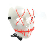 Frightening EL Wire Halloween Cosplay Led Mask Light Up Mask for Festival Parties - bfjcosplayer