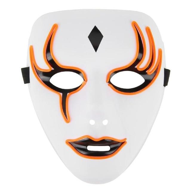 Halloween Mask LED Light Up Party Mask The Purge Election Year Great Festival Cosplay Costume Supplies LED Mask Glow In Dark - bfjcosplayer