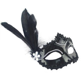 Halloween Masquerade Feather Mask Party Festival Bar Cosplay Costume Accessory - bfjcosplayer