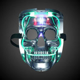 Glowing Grimace Skull Flash Mask Festival Halloween Performance Party Cosplay Cold Light Strip Single Layer Masks - bfjcosplayer
