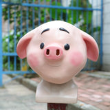 2019 Sweet Cute Pig Mask Funny Animal Mask Zoo Pig Mask Halloween Latex Mask Cosplay New - bfjcosplayer