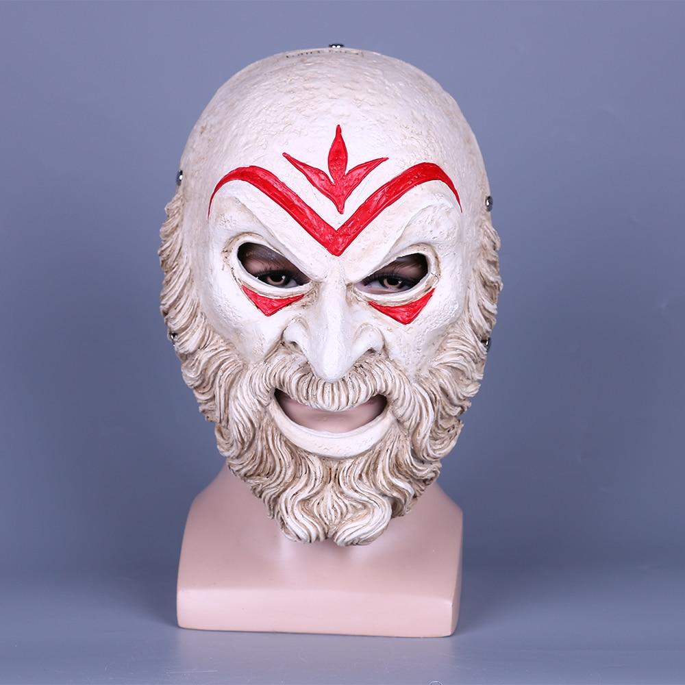 Game Assassin AC Zeio Creed Odyssey Hierarch Mask Resin Cosplay Accessories Halloween Props Prom Party Resin Mask Gift - bfjcosplayer