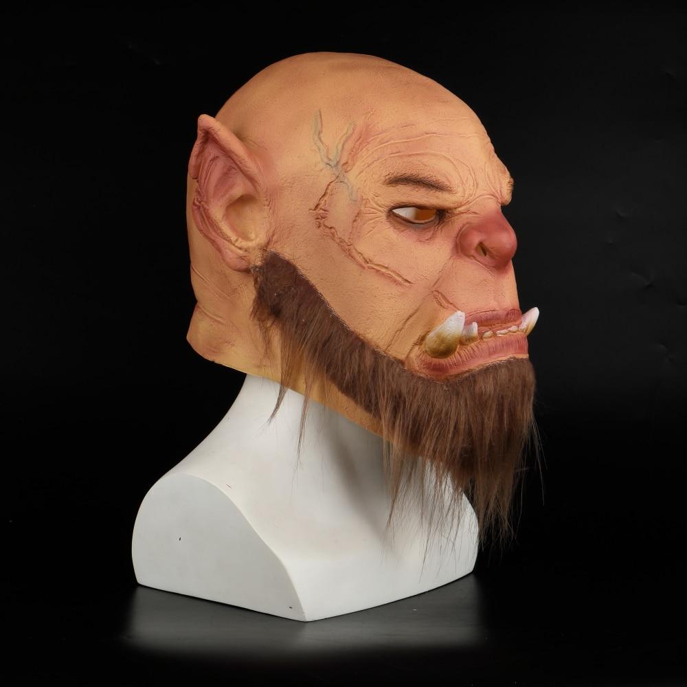 New 2019 Latex Mask World of Warcraft Masks Ogrim Doomhammer Party Halloween Cosplay Mask - bfjcosplayer