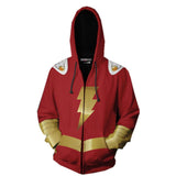 2019 New Hoodies Shazam Zip Up Hoodie Hoodies Costume Legion Clothing Shazam 3D Printed Zipper Hoodies Tops - bfjcosplayer