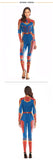 New 3D Women Girls Movie Version Captain Marvel Carol Danvers Cosplay Costume Zentai Superhero Bodysuit Suit Jumpsuits - bfjcosplayer