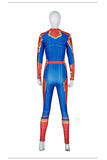 New 3D Women Girls Movie Version Captain Marvel Carol Danvers Cosplay Costume Zentai Superhero Bodysuit Suit Jumpsuits - bfjcosplayer