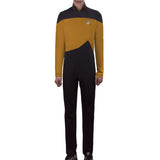 Star Trek Yellow Jumpsuit Unisex Adult Cosplay Costume Halloween Uniform
