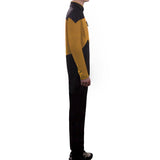 Star Trek Yellow Jumpsuit Unisex Adult Cosplay Costume Halloween Uniform - bfjcosplayer