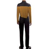 Star Trek Yellow Jumpsuit Unisex Adult Cosplay Costume Halloween Uniform - bfjcosplayer