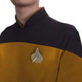 Star Trek Yellow Jumpsuit Unisex Adult Cosplay Costume Halloween Uniform - bfjcosplayer